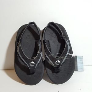 Reef Slap II Black Slingback Toddler Flip Flops